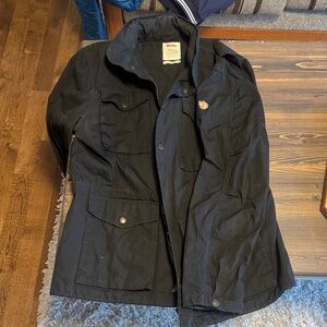 Black Fjallraven Canvas Jacket